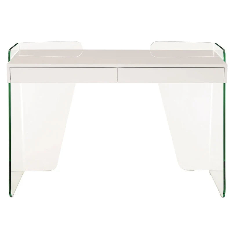 ARCHIE office desk with clear glass.