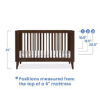 Delta Children Ollie 4-in-1 Convertible Crib with Daybed Conversion