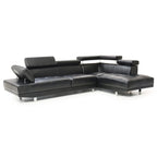 Riveredge 109 in. W 2-piece Faux Leather L Shape Sectional Sofa - 76L x 109W x 28H