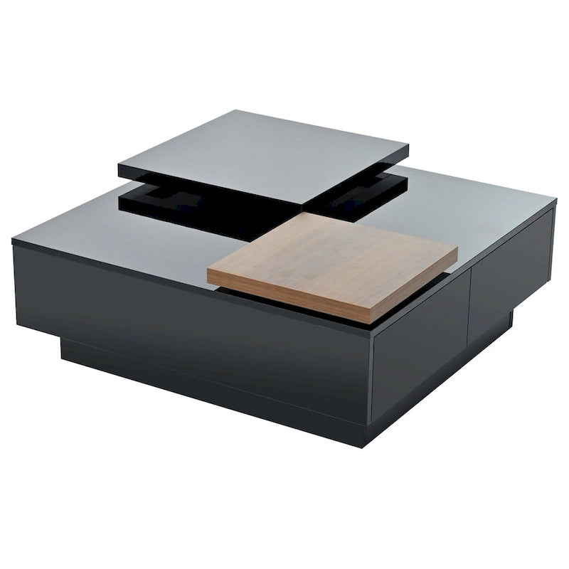 Modern Square Wood Coffee Table