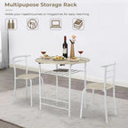 31.5 Drop Leaf Dining Table for Small Space,Small Kitchen Table Set for 2