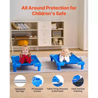 VEVOR Stackable Kiddie Cot,Pack of 6, Portable Toddler Nap Cots, Standard Size 42 L x 23 W Daycare Cots for Kids, Preschool Classroom Daycare Beds