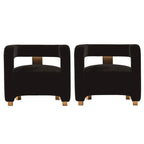 Manhattan Comfort Modern Amirah Velvet Accent Chair Set of 2