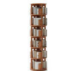 Wooden Vertical Narrow Rotating Bookcase