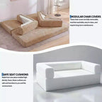 80.7 5-in-1 Convertible Sleeper Sofa Bed ??Corduroy, 1200 lbs, No Assembly