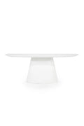 White Oval Dining Table