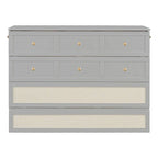 Nestfair Full Size Murphy Bed with Large Drawers