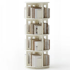 Wooden Vertical Narrow Rotating Bookcase
