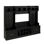 Woodland Full Entryway Storage Set with Coat Rack by Bush Furniture