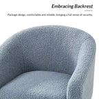 Sheila Modern 30 W Boucle Armchair with Solid Wood Legs Set of 2 by HULALA HOME
