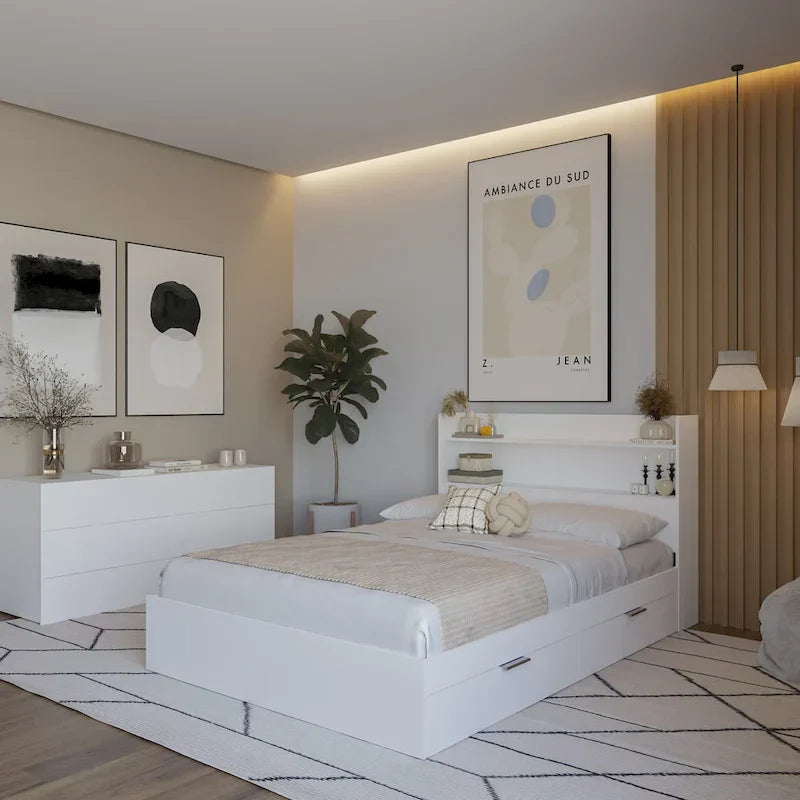 Hunter Platform Bed with Headboard