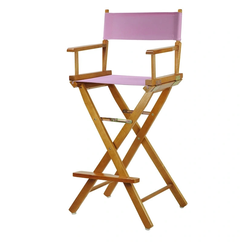 Honey Oak Frame 30-inch Directors Chair