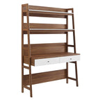 Office Desk with Bookshelf and Storage Drawers