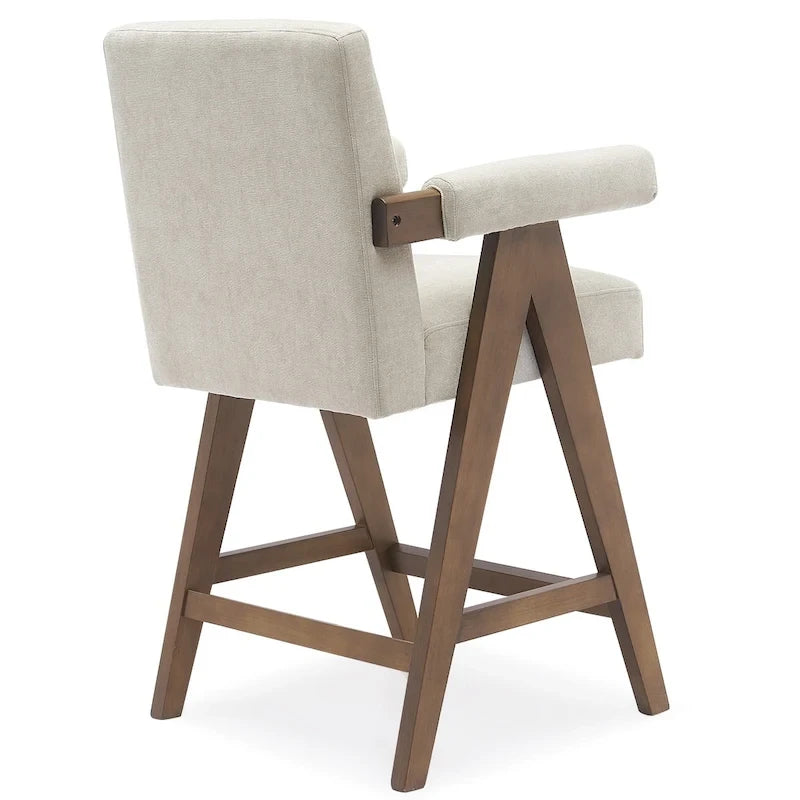 Contemporary Upholstered Counter Height Stools Single