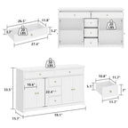 Bookcase Storage Cabinet Lacquered Buffet Sideboard Dresser