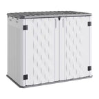Outdoor Storage Cabinet, Waterproof Outdoor Resin Storage Box, for Garbage Cans