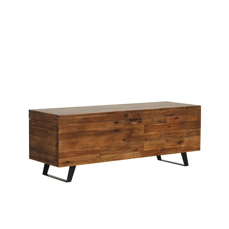 Broadmore 46-inch Acacia Wood Storage Bench