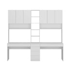 Work and Play Desk with Shelving - Ideal for Gamers and Professionals