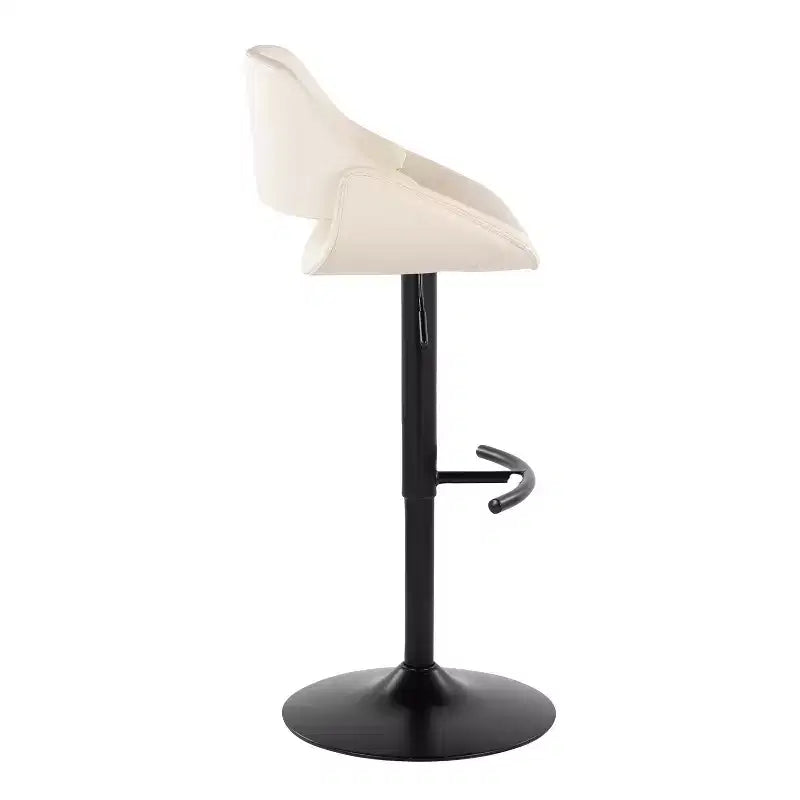 LumiSource Set of 2 Fabrico Adjustable Barstools PU