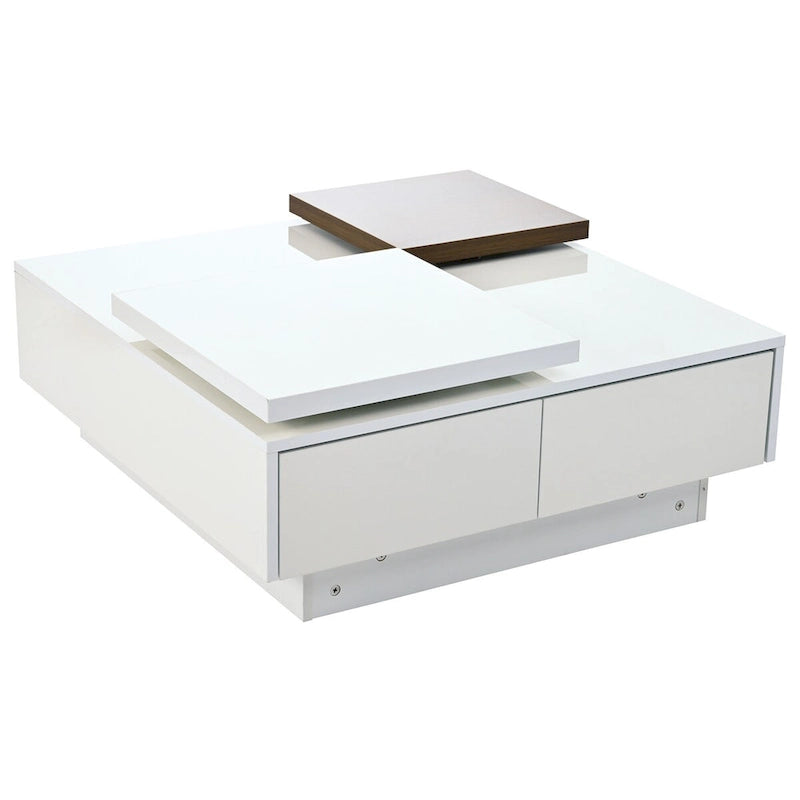 Modern Square Wood Coffee Table