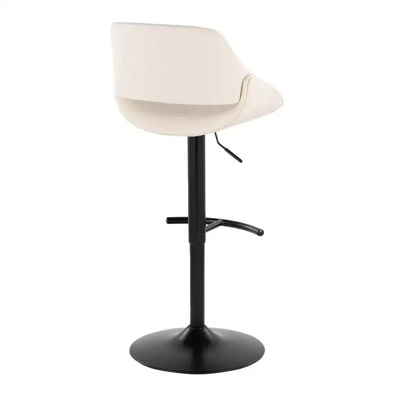 LumiSource Set of 2 Fabrico Adjustable Barstools PU