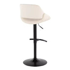LumiSource Set of 2 Fabrico Adjustable Barstools PU