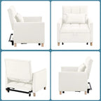 Aukfa Sleeper Chair Bed Convertible Single Sofa Chair with Pillow