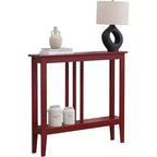 Narrow Console Table with Shelves for Entryway, Hallway or Living Room
