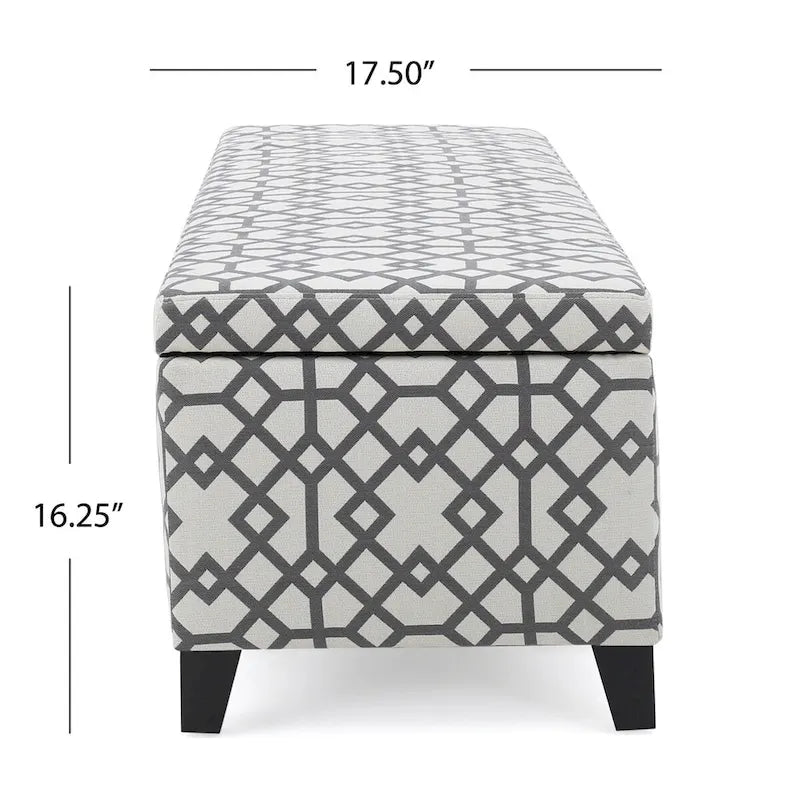 Modern Upholstered Storage Bench for Living Room Entryway