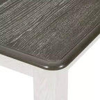 Farmhouse Extendable Dining Table Set for 6, Rectangular Table and 6 Upholstered Chairs