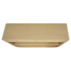 ModernLuxe Curved Console Table Entryway Table Sofa Side Table Display Stand Accent Table with 3 Soft-Close Drawers & 2 Open Shelves