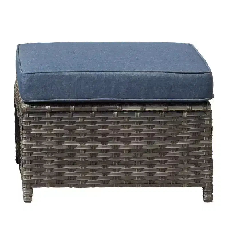 Ovios Tampa 8pc Wicker Outdoor Patio Furniture Conversation Sofa Set with Swivel Chairs and Cushions