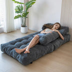 8 Corduroy Folding Couch Sofa Bed,Single
