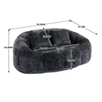 Chenille Bean Bag Chair Lazy Sofa