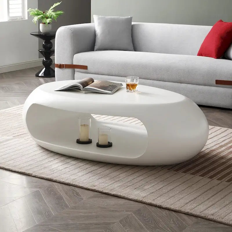 Modern Oval Coffee Table