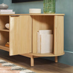 Middlebrook Modern Reeded 60-inch TV Stand with Rounded Edges