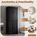 Christopher Knight Home Ashbur Modern Bathroom Storage Cabinet with Drawer and Adjustable Shelf