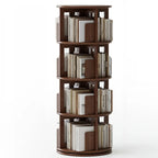 Wooden Vertical Narrow Rotating Bookcase