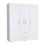 Bariloche Armoire with Hanging Rods, Shelves, 2 Drawers