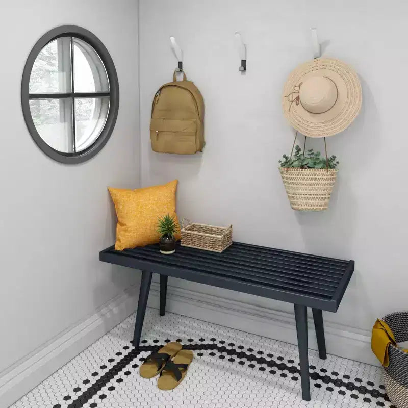 Plank+Beam Entryway Bench, Solid Wood End of Bed Bench for Bedroom, Hallway, Porch, 41.25