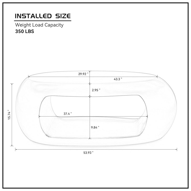Modern Oval Coffee Table