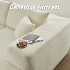Modern Upholstery Chaise Sofa with Pillows for Living Room
