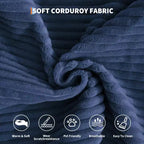 Modern 79 Corduroy Futon Sofa Bed for Small Spaces, 5-in-1 Convertible Sleeper Couch with Removable Armrests & Pillows