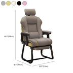 Yellow High-Back Leather Ergonomic Executive Chair