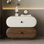 Modern Two-Tone Bedside Table with Storage Drawers