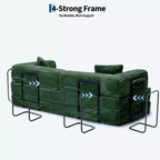80.7 5-in-1 Convertible Sleeper Sofa Bed ??Corduroy, 1200 lbs, No Assembly