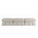 Velvet 3-seater Reversible Modular Sofa