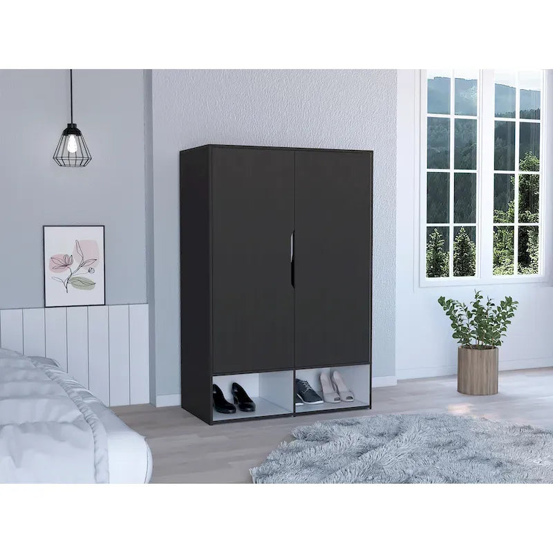 FM Furniture Rose Double Armoire with Hanging Rod
