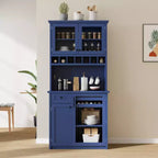 75 Tall Kitchen Pantry Cabinet with Glass Doors