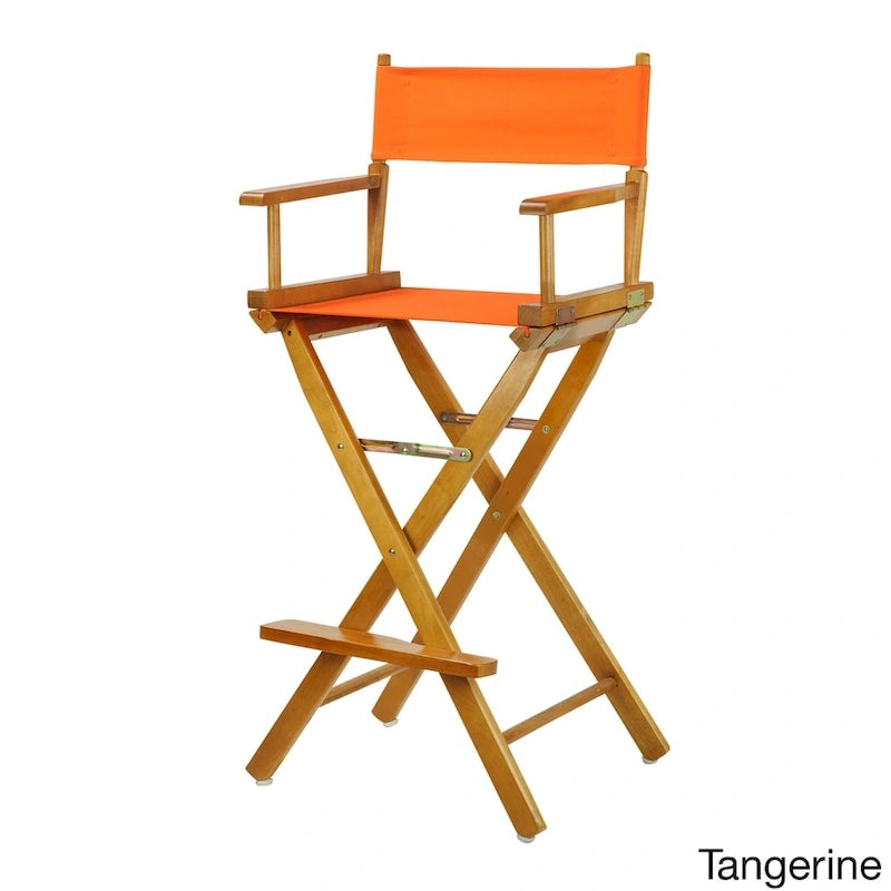 Honey Oak Frame 30-inch Directors Chair